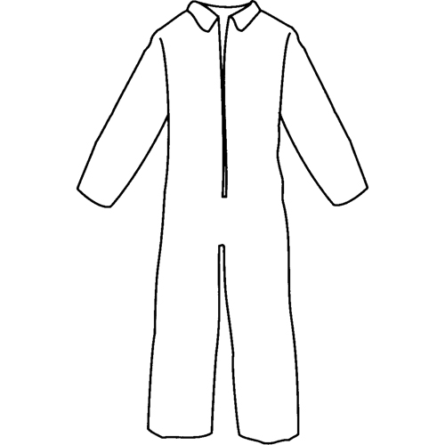 Pyrolon&reg; Plus 2 Disposable FR Coveralls, Small, Blue, FR Treated Fabric WestPier