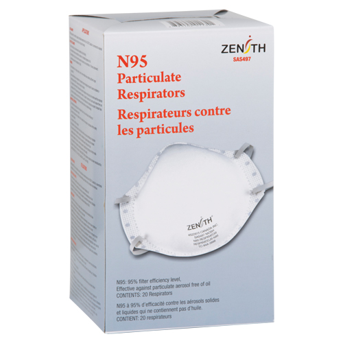 Particulate Respirators, N95, NIOSH Certified, Medium/Large WestPier