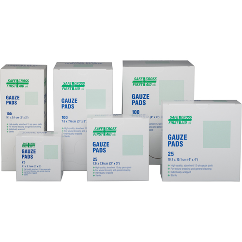 Gauze , Pad, 3" L x 3" W, Sterile, Medical Device Class 1 WestPier