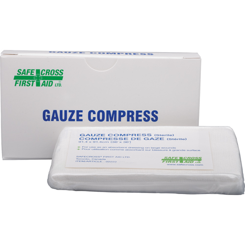 Gauze Compress, Pad, 36" L x 36" W, Sterile, Medical Device Class 1 WestPier