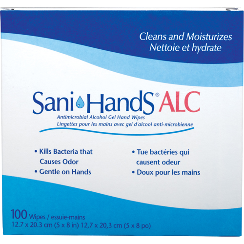 Lingettes antimicrobiennes pour les mains Sani-Hands ALC, Pochette WestPier