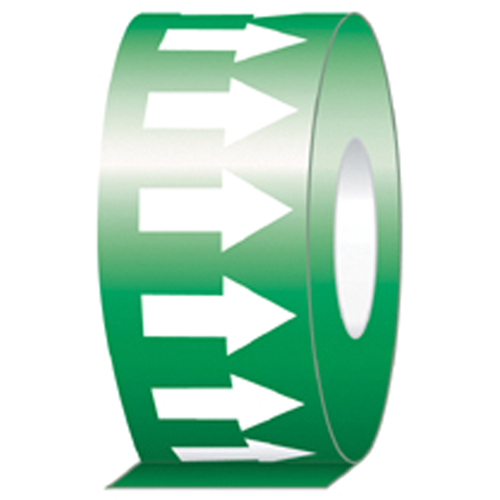 Pipe Marker, 108', White on Green WestPier
