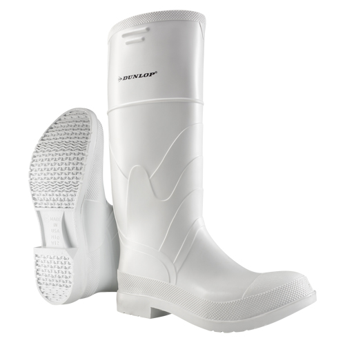 Bottes blanches, PVC, Embout Acier, Pointure 6, Semelle R&eacute;sistant aux perforations WestPier