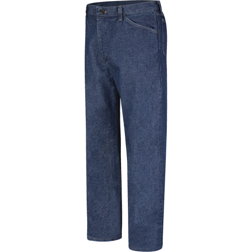 EXCEL FR&reg; Classic Fit Pre-Washed Denim Jeans, 34 Waist, 37 Inseam WestPier