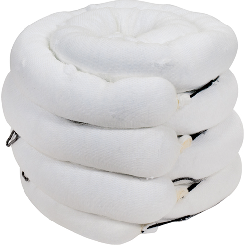 Barrage absorbant de premi&egrave;re qualit&eacute;, Huile seulement, 10' lo x 5" la, Absorption 35 gal., 4 /pqt WestPier