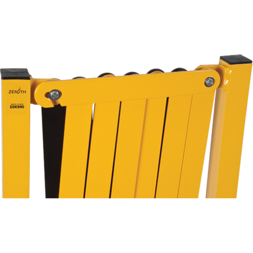 Expandable Barrier, 37" H x 11' L, Black/Yellow WestPier