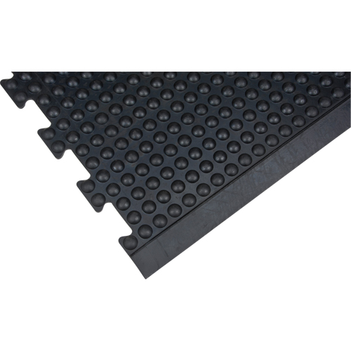 Tapis antifatigue en d&ocirc;me, &agrave; bulles, 3' x 4' x 1/2", Noir, Caoutchouc WestPier