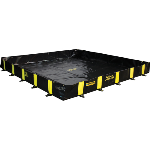 Bermes Rigid-Lock QuickBerm, Capacit&eacute; 745 gal. US, 10' la x 10' lo x 12" h, Paroi &agrave; piquets WestPier