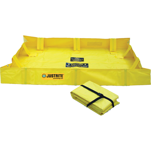 Berme de confinement Lite QuickBerm , Capacit&eacute; 79 gal., 4' la x 4' lo x 8" h, Support &agrave; encliqueter WestPier
