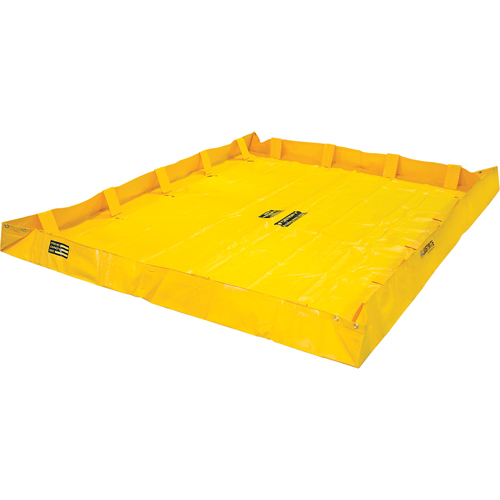 Berme de confinement Lite QuickBerm , Capacit&eacute; 318 gal. US, 8' la x 8' lo x 8" h, Support &agrave; encliqueter WestPier