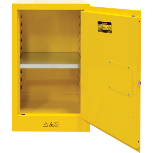 Flammable Storage Cabinet, 12 gal., 1 Door, 23" W x 35" H x 18" D WestPier