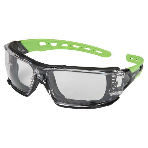 Lunettes de s&eacute;curit&eacute; s&eacute;rie Z2500 avec joint en mousse, Lentille Transparent, Anti-&eacute;gratignures, ANSI Z87+/R&eacute;pond ou surpasse la norme CSA Z94.3 WestPier
