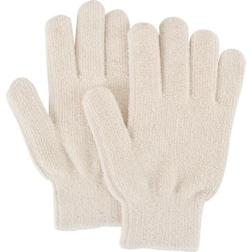 Heat-Resistant Gloves, Terry Cloth, Large, Protects Up To 212° F (100° C) WestPier