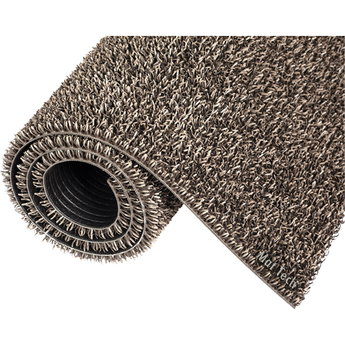 Astro-Plus Mat, Polyethylene, Scraper Type, Textured Pattern, 3-3/10' x 4', Brown WestPier