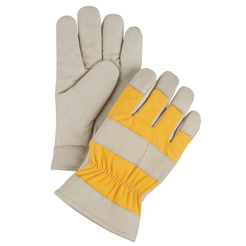 Gants de travail doubl&eacute;s pour l'hiver de premi&egrave;re qualit&eacute;, Moyen, Paume en Cuir fleur de porc, Doublure en Molleton de mousse WestPier
