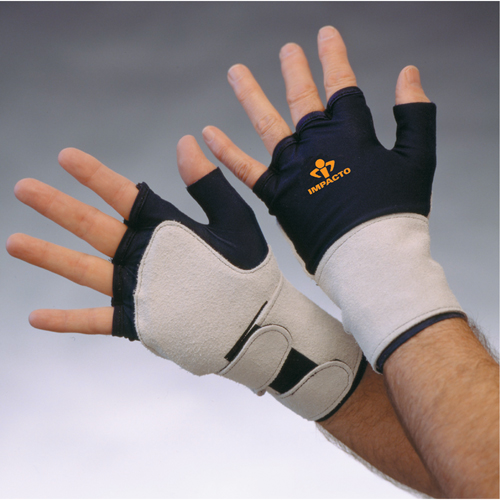 Anti-Impact Glove With Wrist Support, Medium, Grain Leather Palm, Slip-On Cuff WestPier