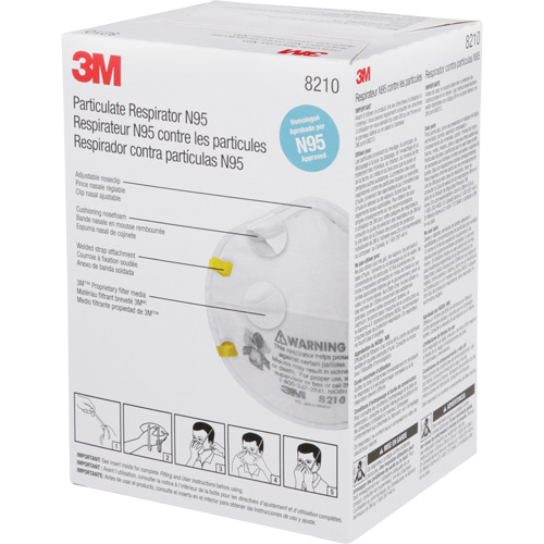 8210 Particulate Respirators, N95, NIOSH Certified WestPier