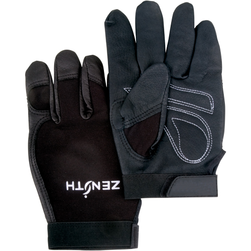 ZM300 Mechanic's Gloves, Grain Leather Palm, Size X-Large WestPier