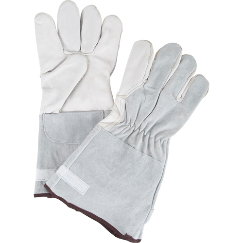 Ultimate Dexterity Winter-Lined Work Gloves, Medium, Grain Goatskin Palm, Fleece Inner Lining WestPier