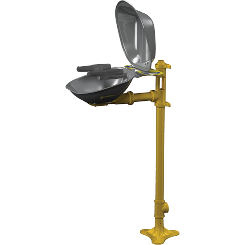 Postes de douche oculaire/faciale Halo, Installation Socle, Bol Acier inoxydable WestPier