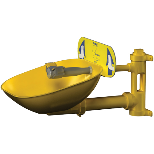 Halo Eyewash Stations, Wall-Mount Installation, Plastic Bowl WestPier