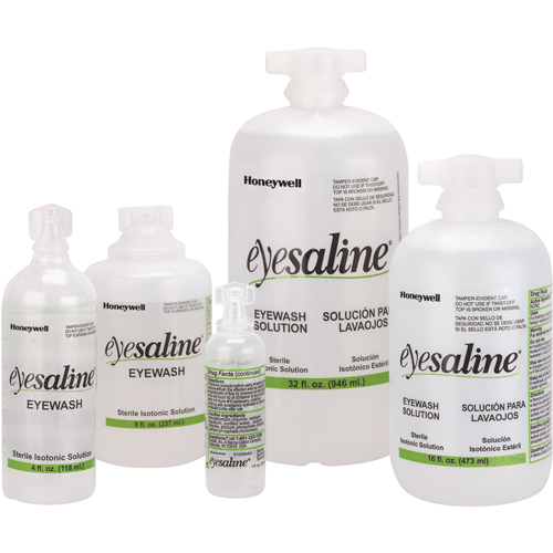 Bouteilles de solution saline pour douche oculaire, Bouteille Plein, 32 oz WestPier