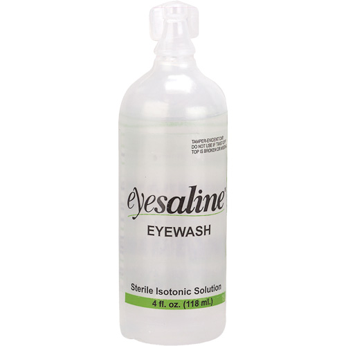 Bouteilles de solution saline pour douche oculaire, Bouteille Plein, 4 oz WestPier