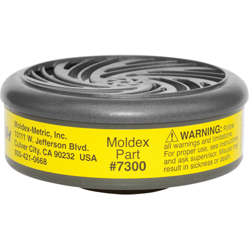 Filtres pour respirateur s&eacute;rie 7000/9000, Cartouche gaz/vapeur, Vapeurs organiques/Gaz acides WestPier