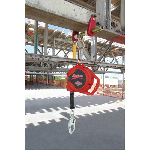 Cordage de s&eacute;curit&eacute; autor&eacute;tractable Rebel, 33', Acier galvanis&eacute;, Pivotant WestPier