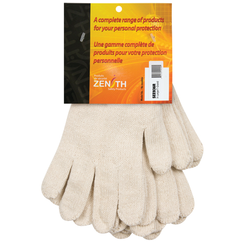Heavyweight String Knit Gloves, Poly/Cotton, 7 Gauge, X-Large WestPier