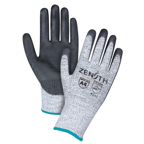 Seamless Stretch Cut-Resistant Gloves, Size X-Large/10, 13 Gauge, Polyurethane Coated, HPPE Shell, ANSI/ISEA 105 Level 4/EN 388 Level 5 WestPier