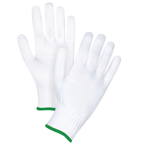 Seamless String Knit Gloves, Polyester, 10 Gauge, Medium WestPier