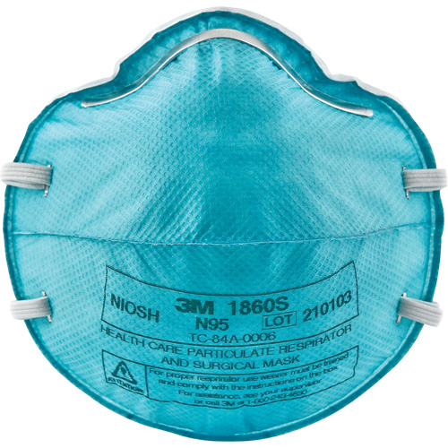 1860S Particulate Healthcare Respirator, N95, NIOSH Certified, Small WestPier