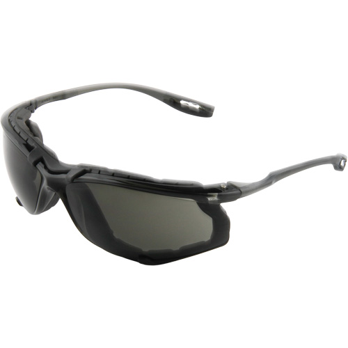 Virtua Safety Glasses with Foam Gasket, Grey/Smoke Lens, Anti-Fog, ANSI Z87+/Meets/Exceeds CSA Z94.3 WestPier