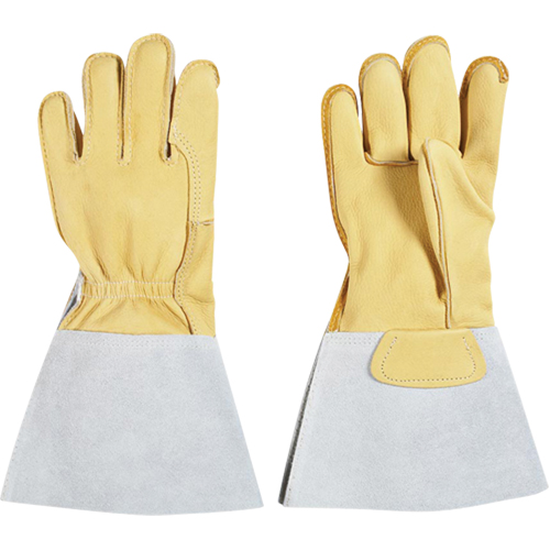 Gants pour monteur de lignes, Grand, Paume en Cuir fleur de vache, Doublure en Coton WestPier