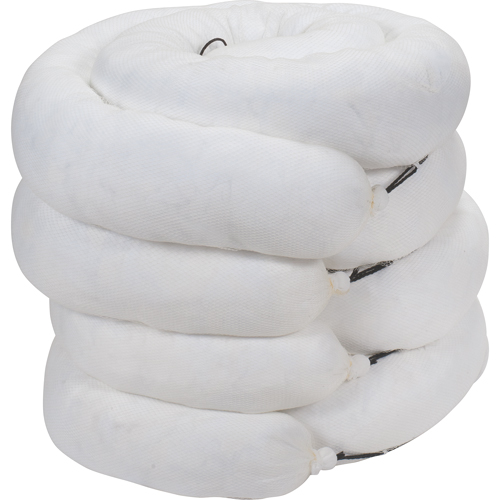 Barrages absorbants de premi&egrave;re qualit&eacute;, Huile seulement, 10' lo x 8" la, Absorption 70 gal., 4 /pqt WestPier