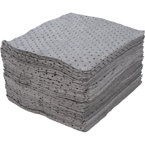 Premium Fine Fibre Sorbent Pads, Universal, 15" x 17", 30 gal. Absorbancy WestPier