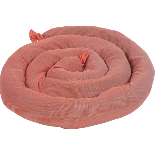 Remblais tubulaires absorbants, Mati&egrave;res dangereuses, Absorption 50 gal., 3" la x 8' lo, Pqt de 15 WestPier