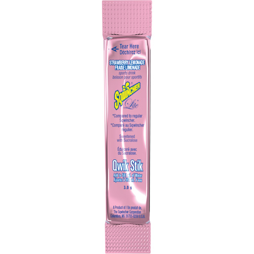 Sqwincher&reg; Boisson de r&eacute;hydratation ZERO Qwik Stik, Emballage-portion, Limonade aux fraises WestPier