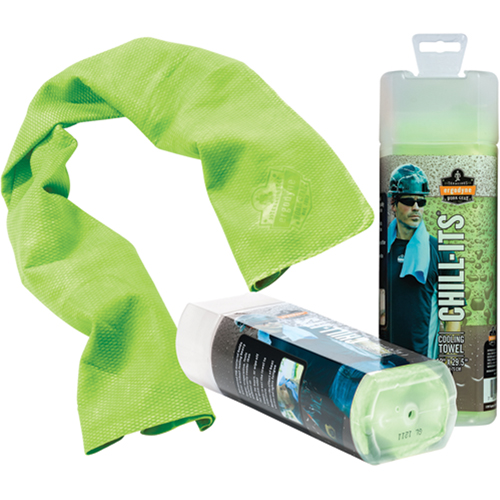 Chill-Its&reg; 6602 Cooling Towels, Hi-Vis Lime WestPier