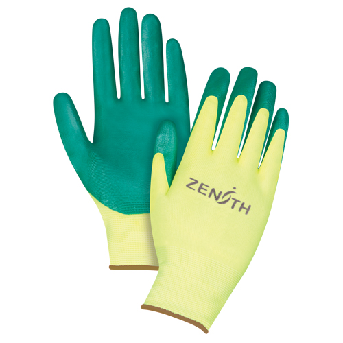 Gants de premi&egrave;re qualit&eacute; ZX-3, 9/Grand, R&ecirc;vetement Nitrile, Calibre 15, Enveloppe en Nylon WestPier