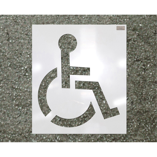 Parking Lot Stencils, Pictogram, 39" WestPier