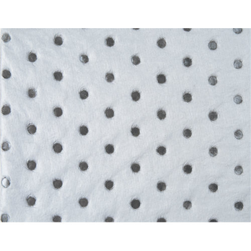 Feuilles absorbantes en fibres fines de calibre industriel, Huile seulement, 15" x 17", 40 gal. d'absorption WestPier