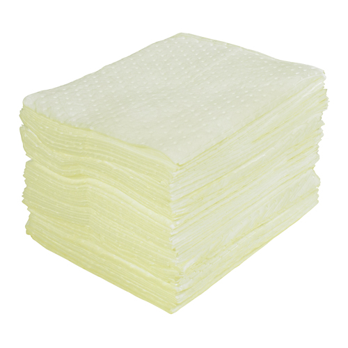Feuilles absorbantes lamin&eacute;es (SMS) de premi&egrave;re qualit&eacute;, Mati&egrave;res dangereuses, 15" x 17", 30 gal. d'absorption WestPier