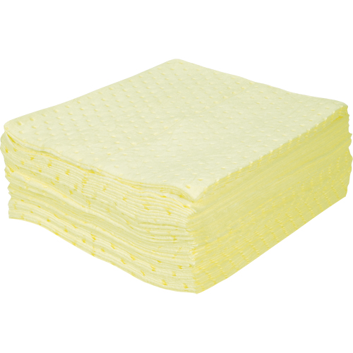 Premium Bonded Sorbent Pads, Hazmat, 15" x 17", 25 gal. Absorbancy WestPier