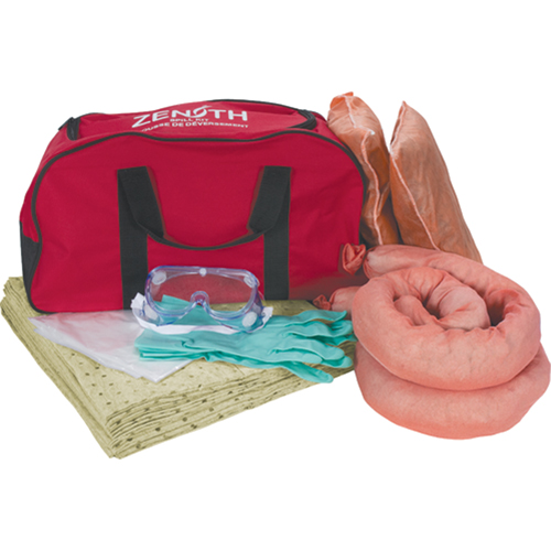 Trousse de lutte contre les d&eacute;versements pour v&eacute;hicules, Mati&egrave;res dangereuses, Sac, Absorbance de 10 gal. US WestPier