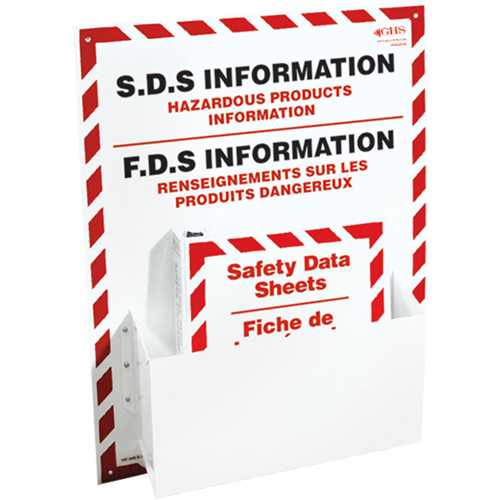 Postes d'information de fiches de donn&eacute;es de s&eacute;curit&eacute;, Anglais & français, Compris reliures WestPier