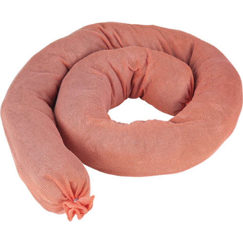 Remblais tubulaires absorbants, Mati&egrave;res dangereuses, Absorption 40 gal., 3" la x 4' lo, Pqt de 25 WestPier