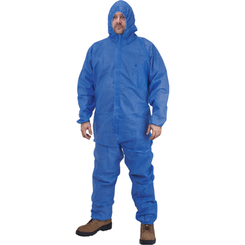 Hooded Coveralls, Medium, Blue, SMS WestPier
