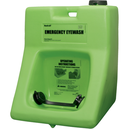 Fendall Porta Stream&reg; II Eyewash Station, Pressurized, 16 gal. Capacity, Meets ANSI Z358.1 WestPier
